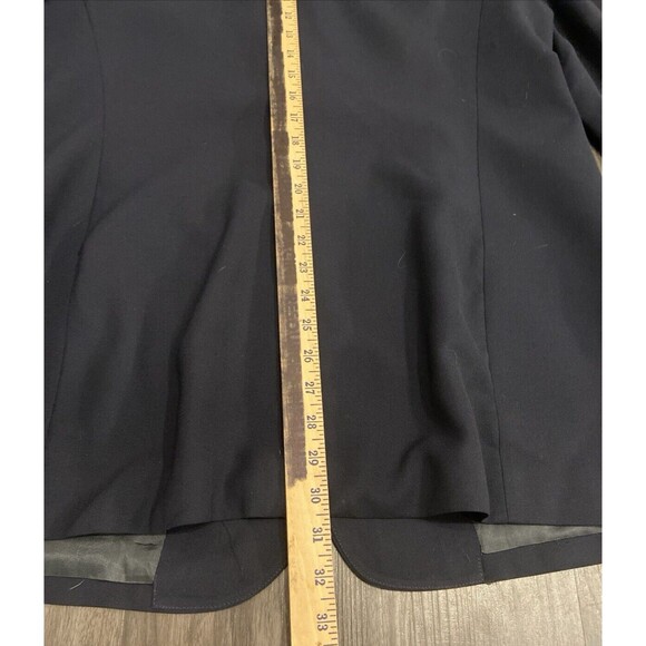 Lauren Ralph Lauren Vtg Blazer Women's 16 Navy Worsted Wool Jacket 3D Gold Crest - Picture 11 of 16